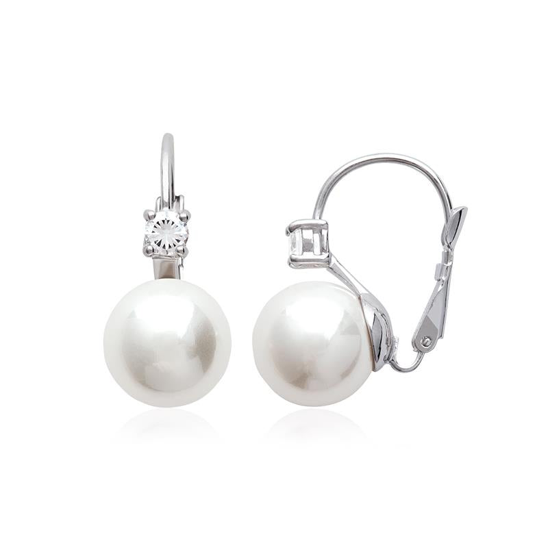 Boucles d’oreilles perles en argent