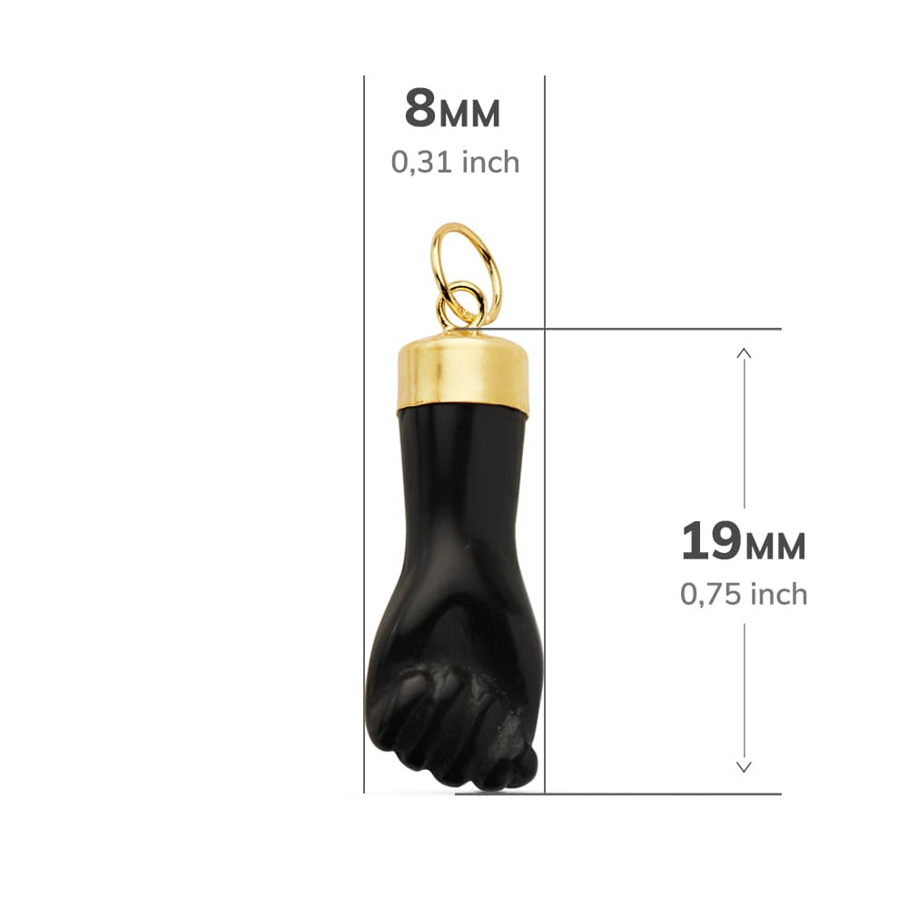 18K guld vedhæng Amulet 19X8 mm
