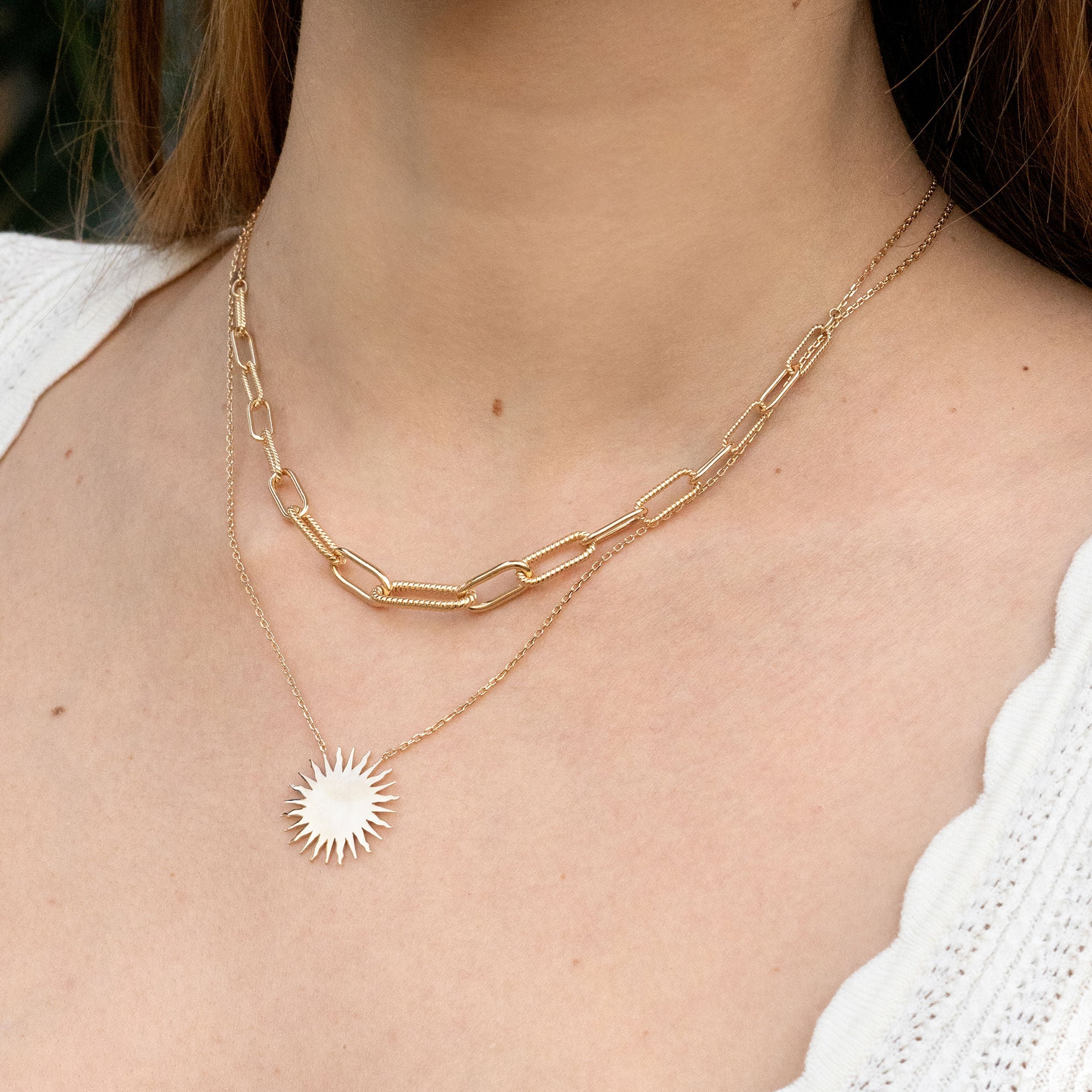 Ana & Cha vergulde ketting model Bianca