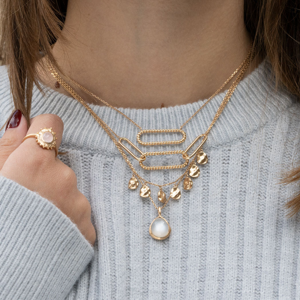 Ana & Cha Marine ketting in verguld