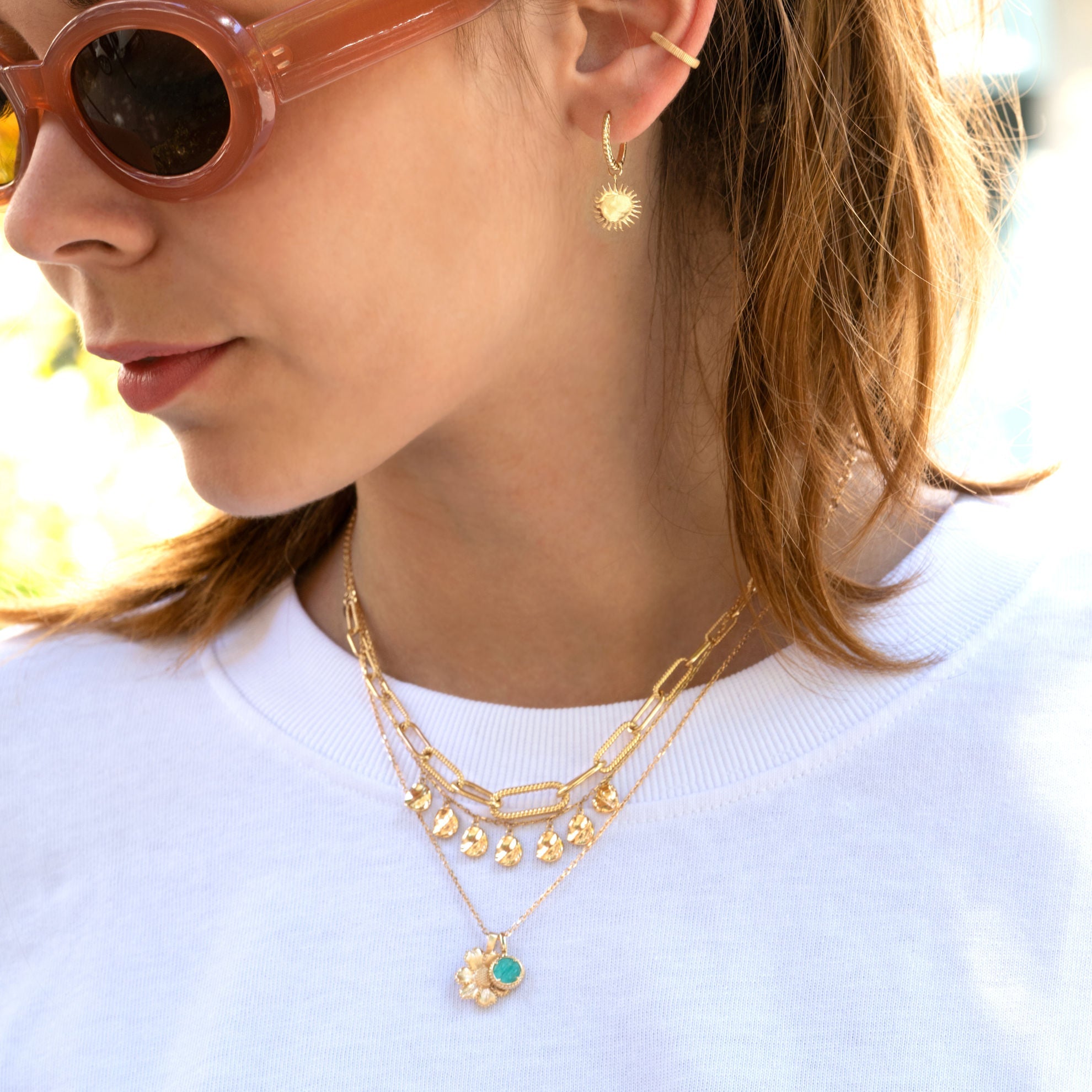 Flora-hanger - Verguld | Ana & Cha