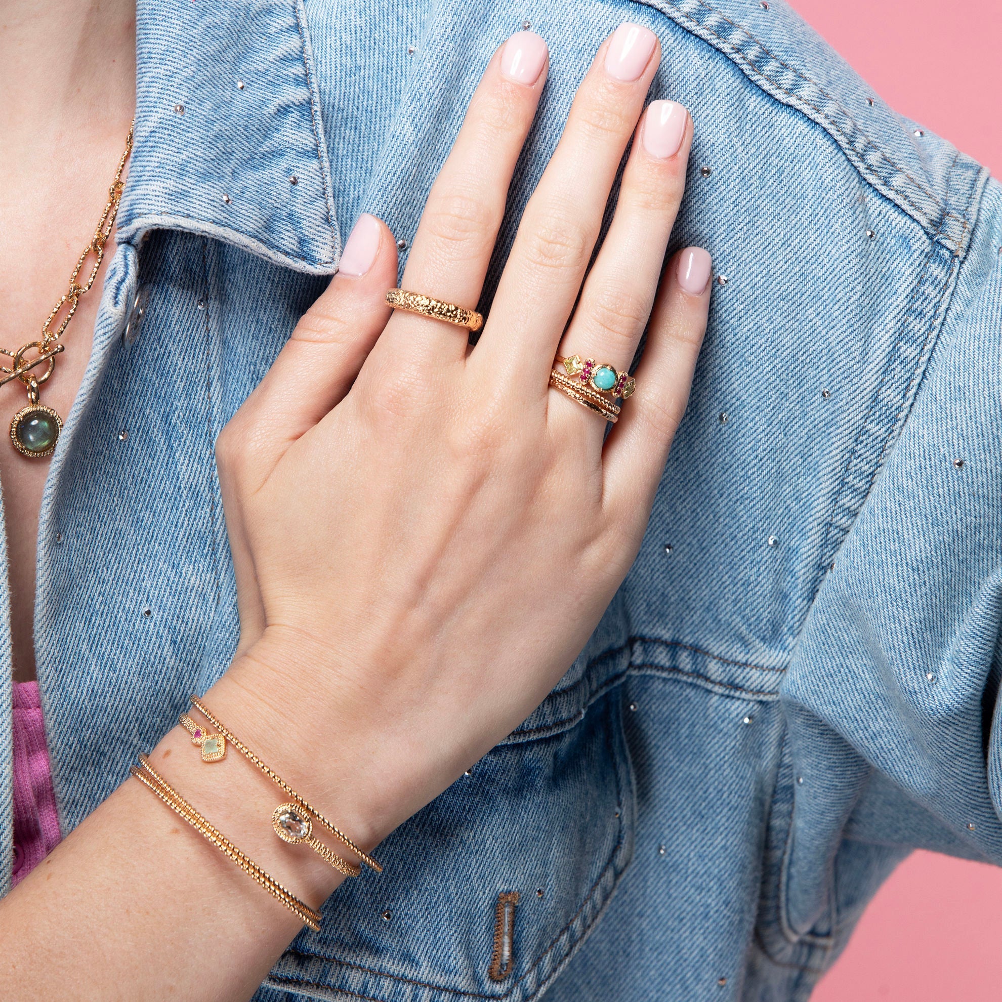 Courtney Armring - Guldpläterad | Ana & Cha