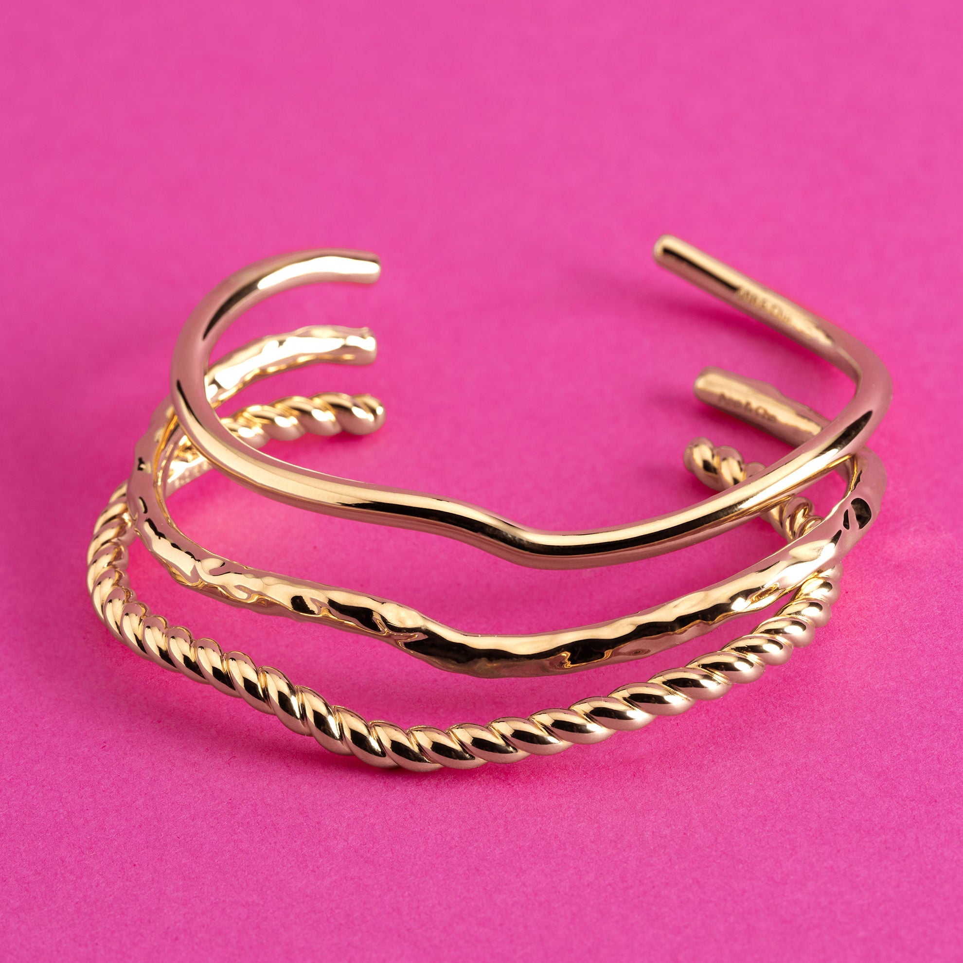 Brit Ana & Cha armband in elegant verguld