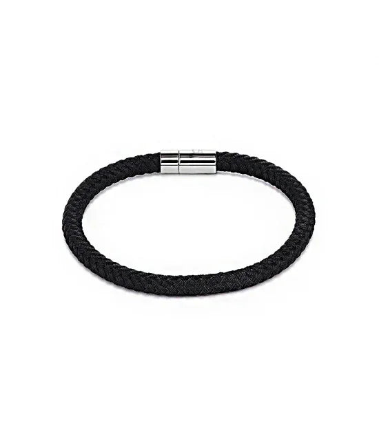 Kolekcja - Czarna - Bransoletka Bangle - Serce Lwa