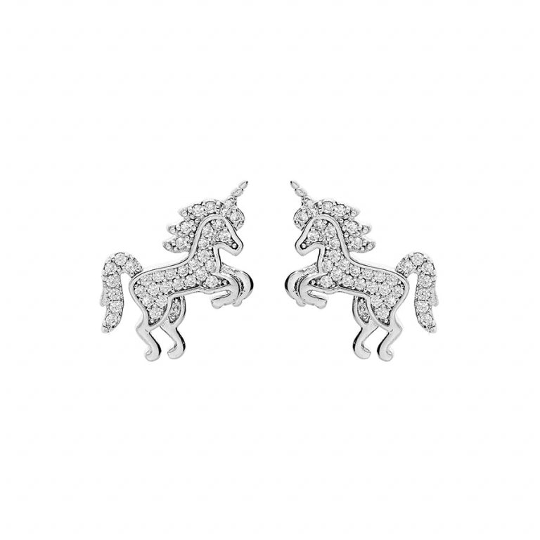 Enhörningsörhängen – Silver | Azulin