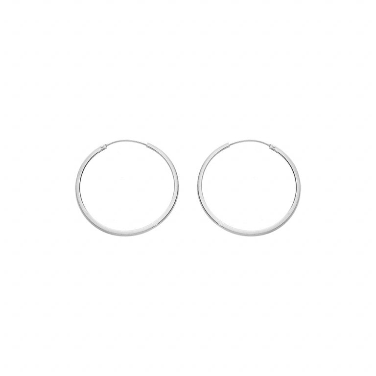 Fil Carre-oorringen – zilver | Azulin