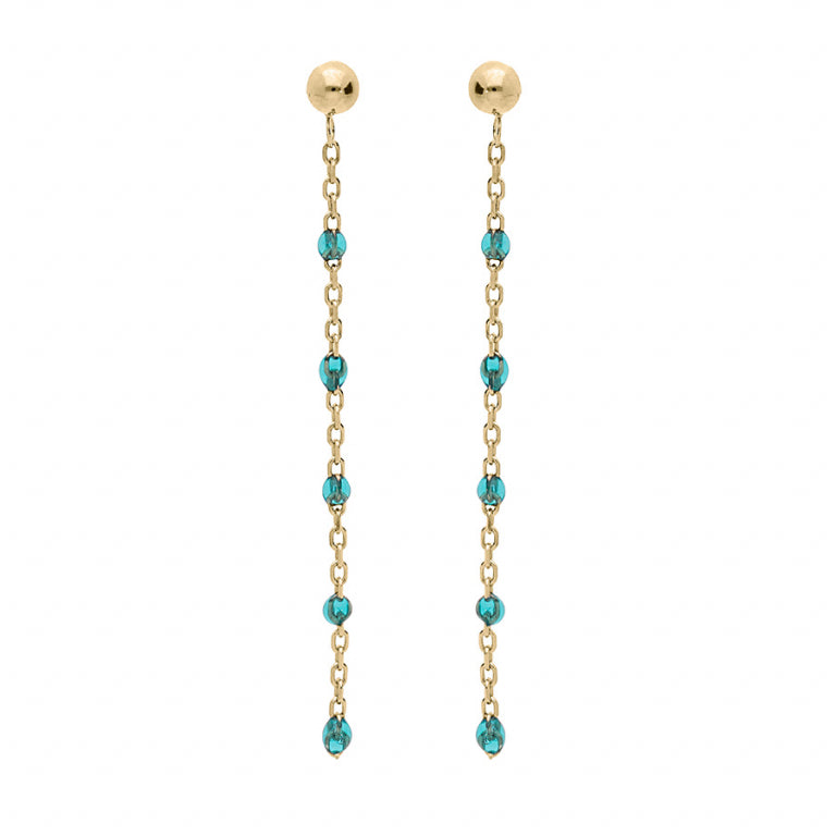 Pendientes Oliva – Plata Dorada con Oro Fino | Azuline