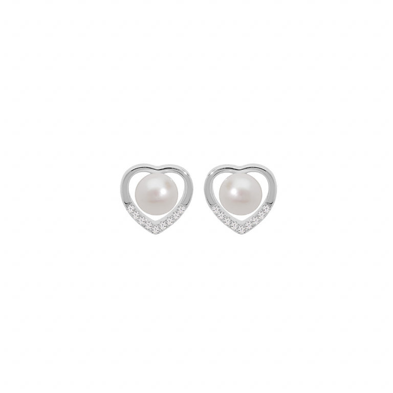 Pendientes Corazón – Plata | Azuline