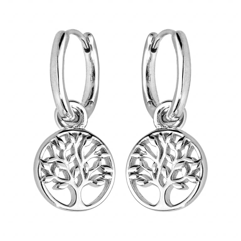 Levensboom Oorringen – Zilver | Azulin