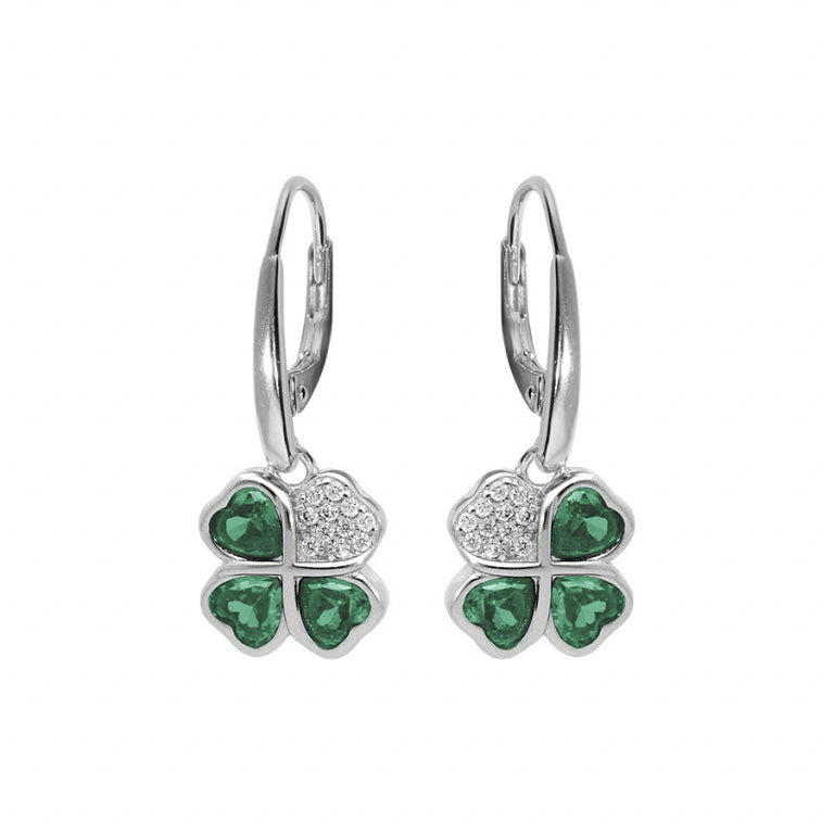Clover Örhängen – Silver | Azulin
