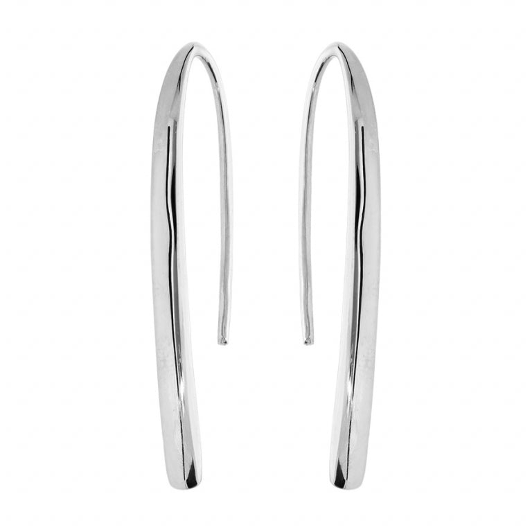 Boucles d’Oreilles Crochet – Argent | Azuline