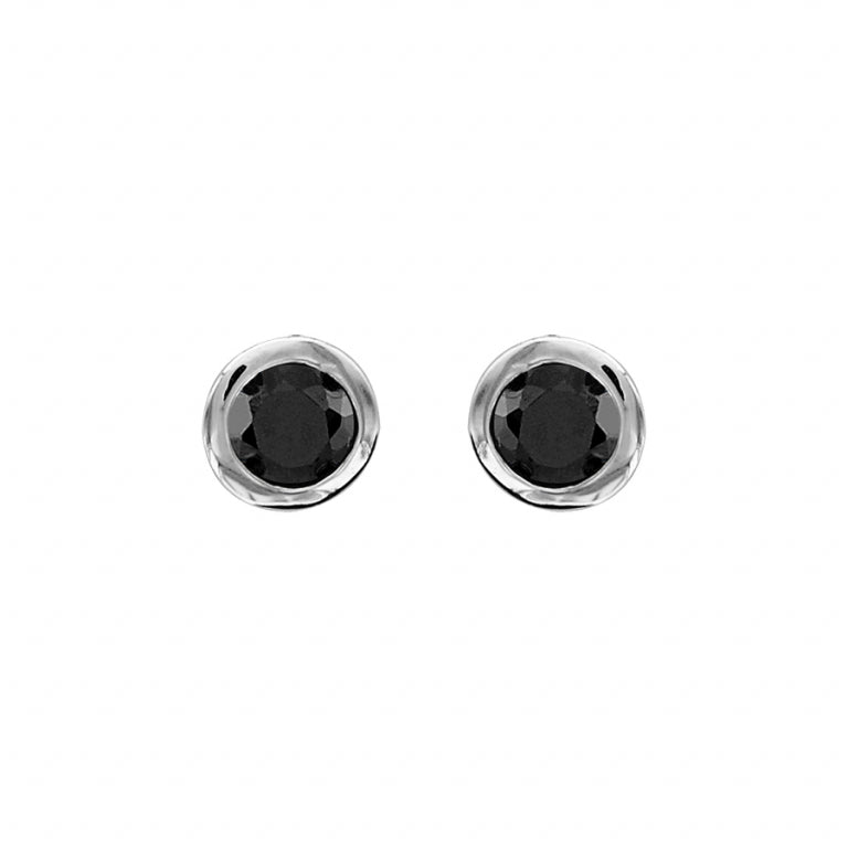 Runda örhängen – Silver | Azulin