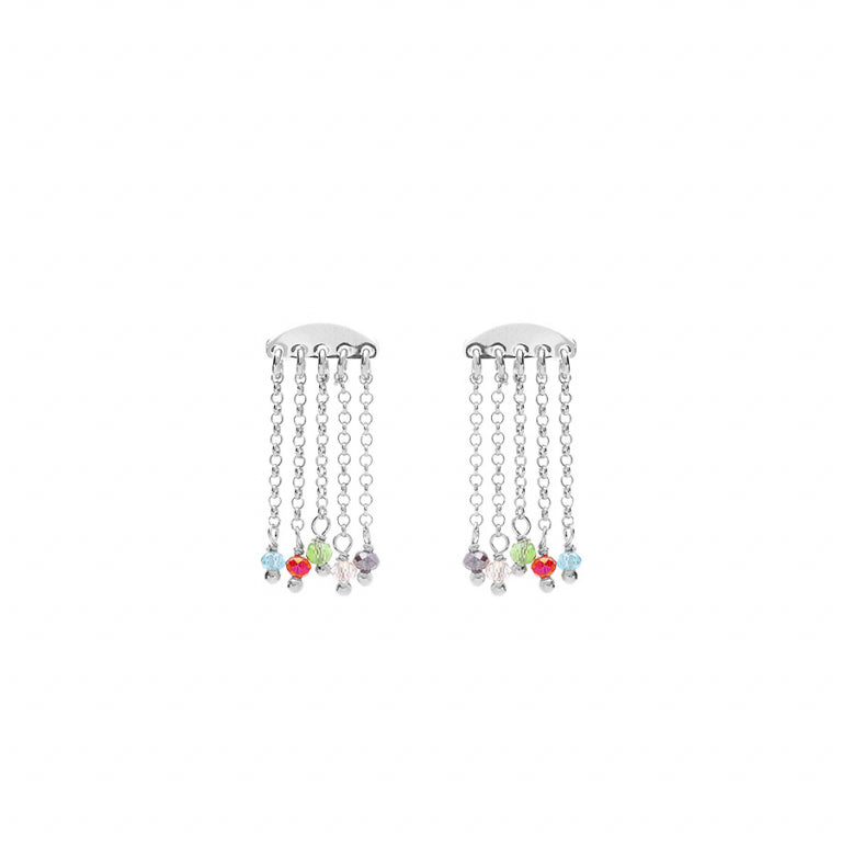 Chainette Earrings – Silver | Azuline