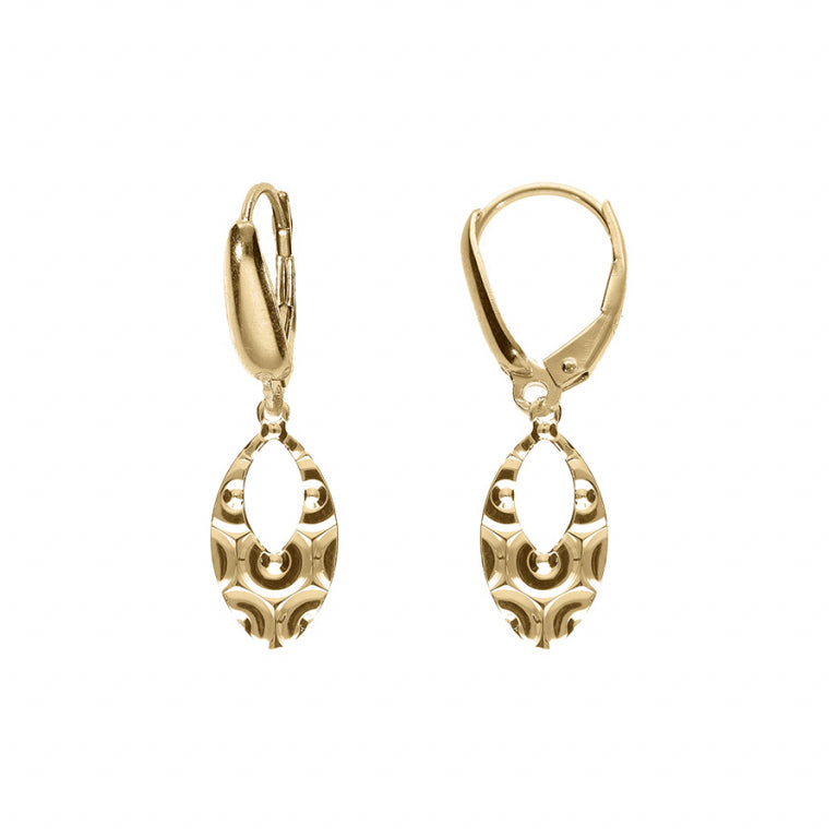 Orecchini martellati – Argento dorato con oro fino | Azuline