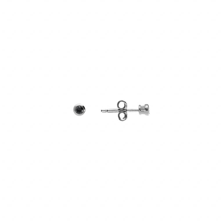 Solitaire Earrings – Silver | Azuline view 2