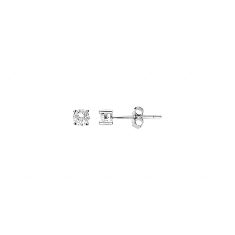 Boucles d’Oreilles Ronde – Argent | Azuline