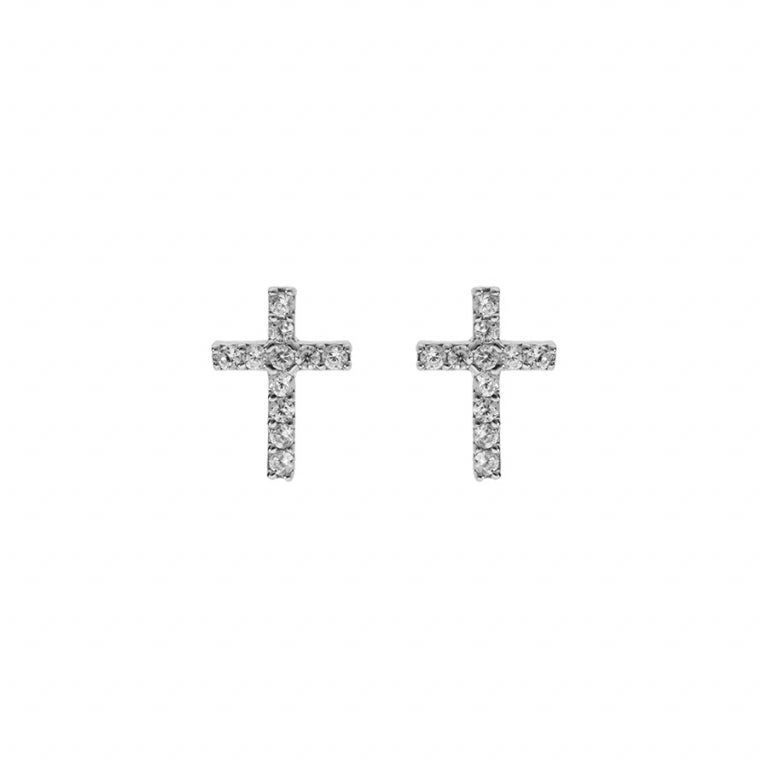 Cercei cruce – Argint | Azulin