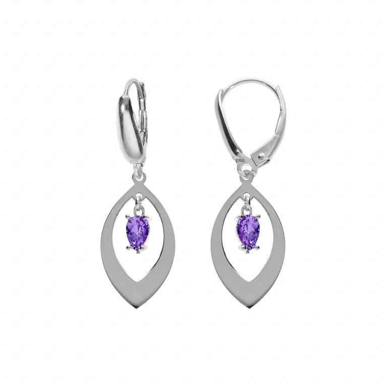 Boucles d’Oreilles Navette – Argent | Azuline