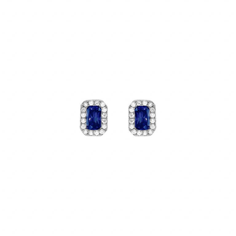 Boucles d’Oreilles Rectangulaire – Argent | Azuline