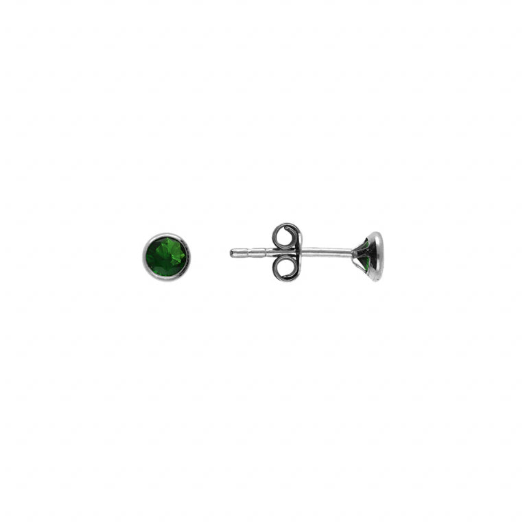 Round Earrings – Silver | Azuline view 2