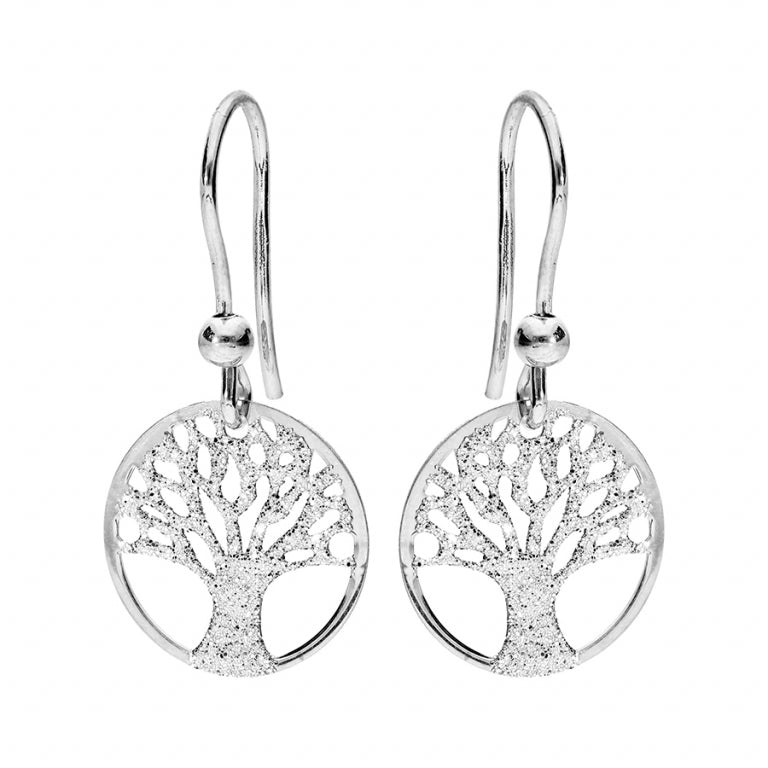 Tree of Life Hook Øreringe – Sølv | Azulin
