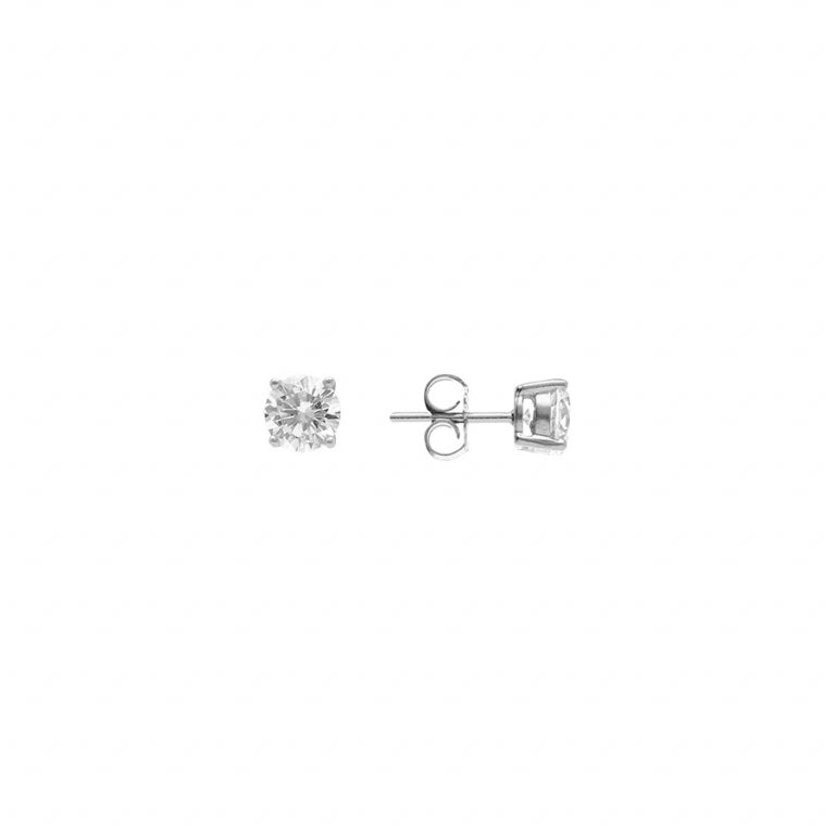 Round Earrings – Silver | Azuline view 2