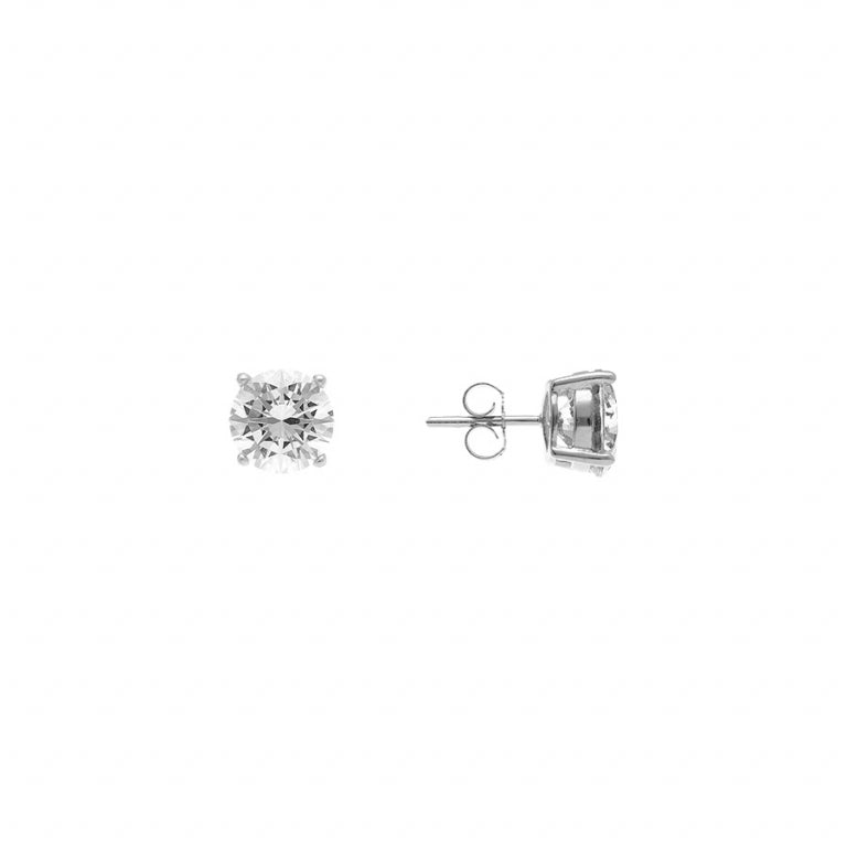 Boucles d’Oreilles Rond – Argent | Azuline vue 2