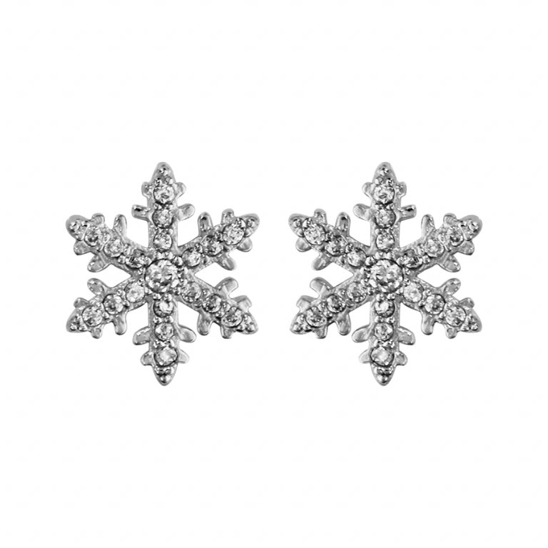 Pendientes Copo de Nieve – Plata | Azuline