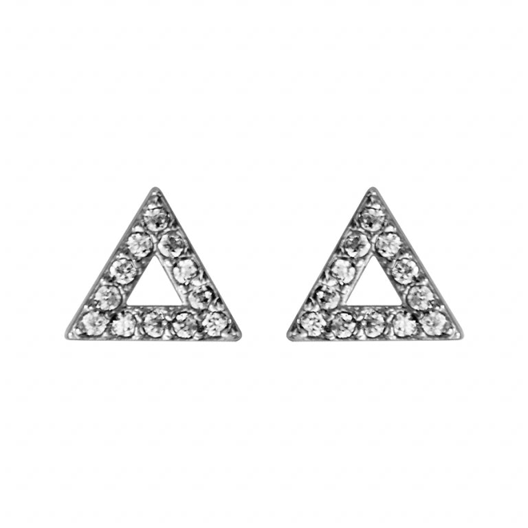 Pendientes Triángulo – Plata | Azuline