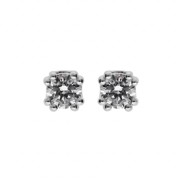 Prong Setting Örhängen – Silver | Azulin
