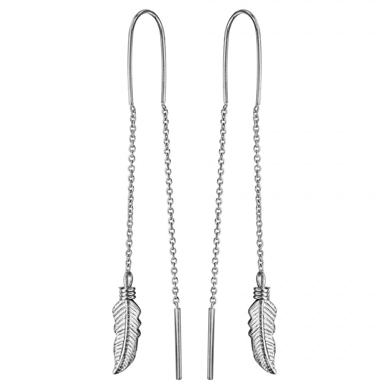 Feather Hook Örhängen – Silver | Azulin