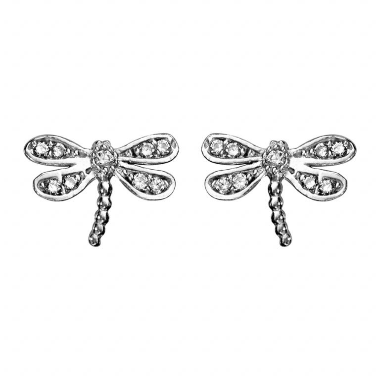 Dragonfly Øreringe – Sølv | Azulin
