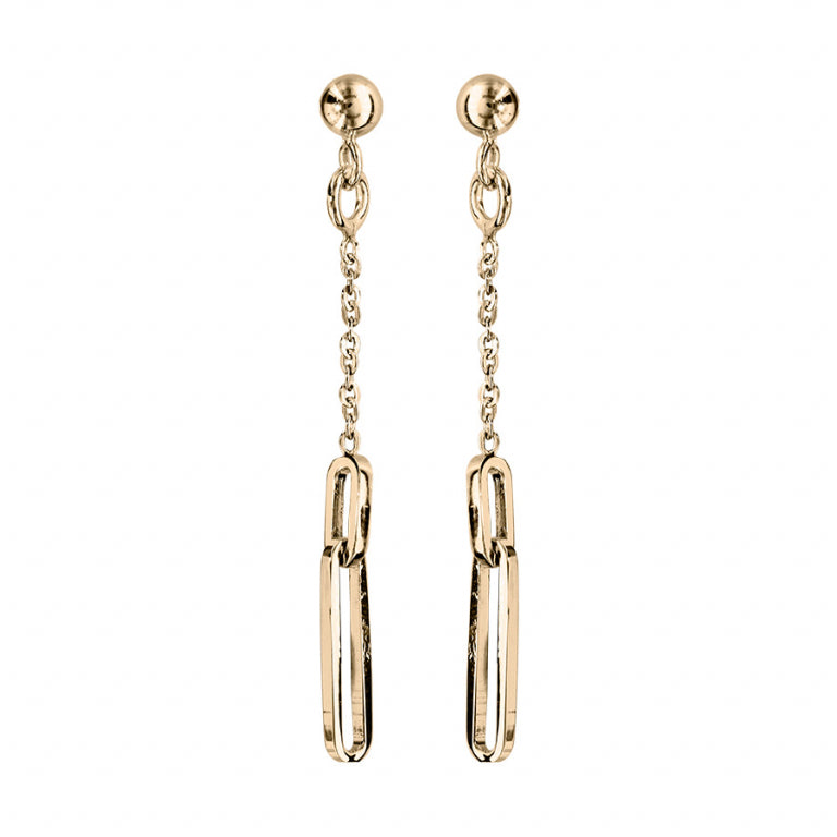 Pendientes Colgantes – Plata Dorada con Oro Fino | Azuline