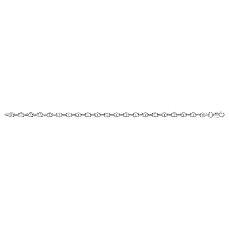 Bracciale in maglia blu scuro - Argento | Azuline vista 2
