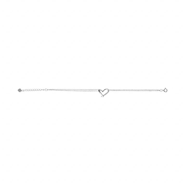 Pulsera Corazón – Plata | Azuline ver 2