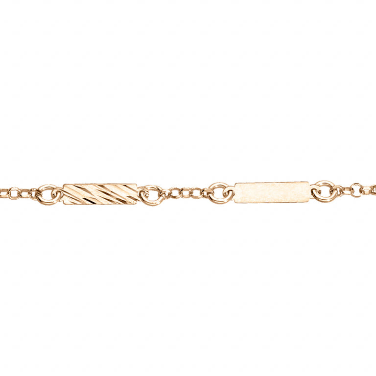 Pulseira Placa de Diamante – Prata Dourada com Ouro Fino | Azuline