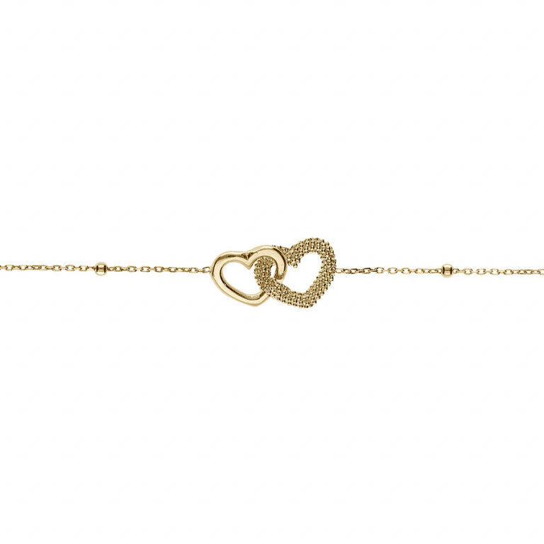 Bracelet Cœur – Argent Doré à l’Or Fin | Azuline