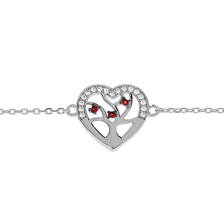Bracciale Cuore – Argento | Azuline vista 2