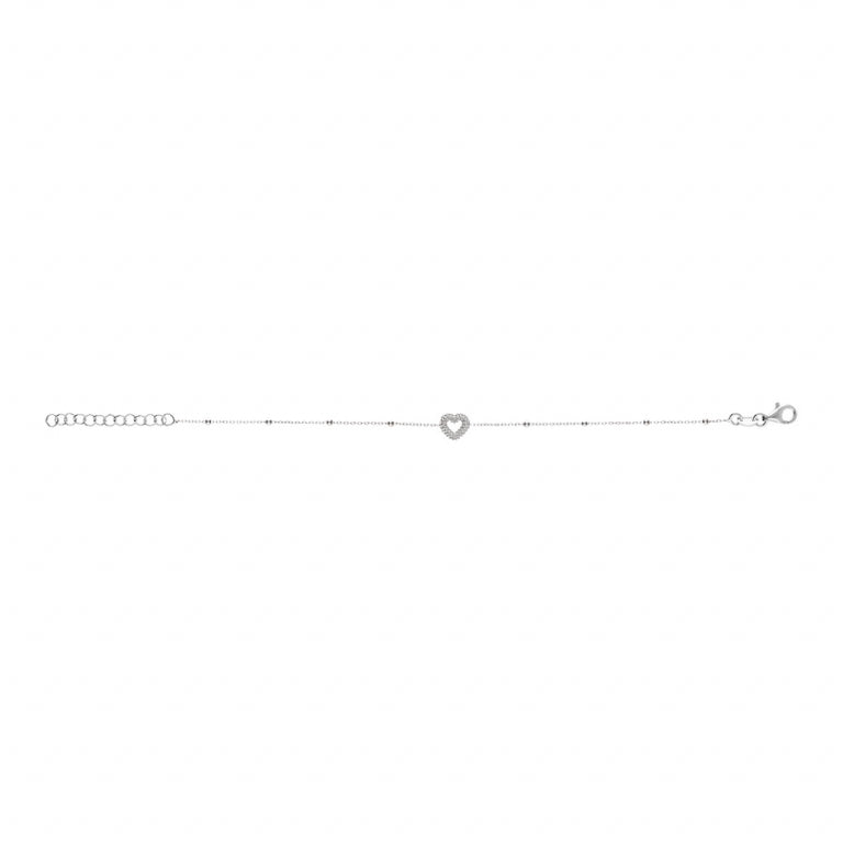 Bracciale Cuore – Argento | Azuline vista 2