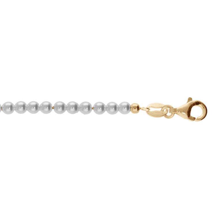 Pearl Bracelet – Silver Gilded with Fine Gold | Azuline view 2