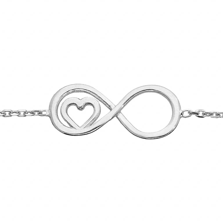 Heart Bracelet – Silver | Azuline view 2