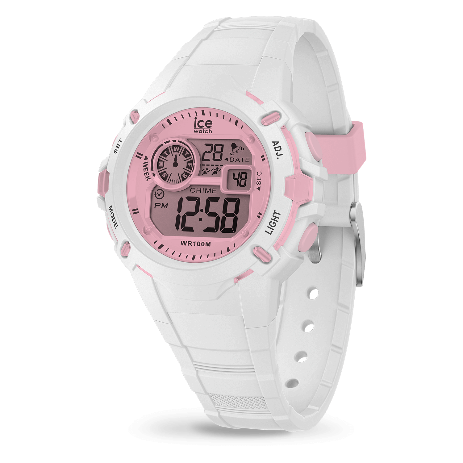 Ice-Watch Digit Explorer Blanco Rosa Correa Silicona 024001