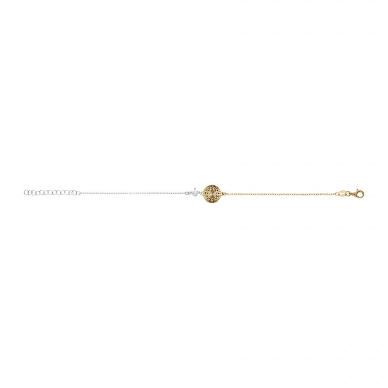 Round Bracelet – Silver Gilded with Fine Gold | Azuline view 2