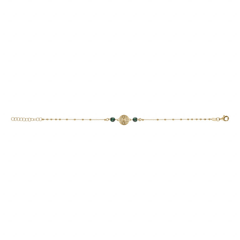 Pulseira Círculo – Prata Dourada com Ouro Fino | Azuline ver 2
