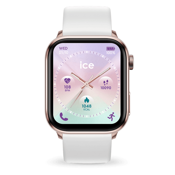ICE smart. rectangular. - White & Golden Pink