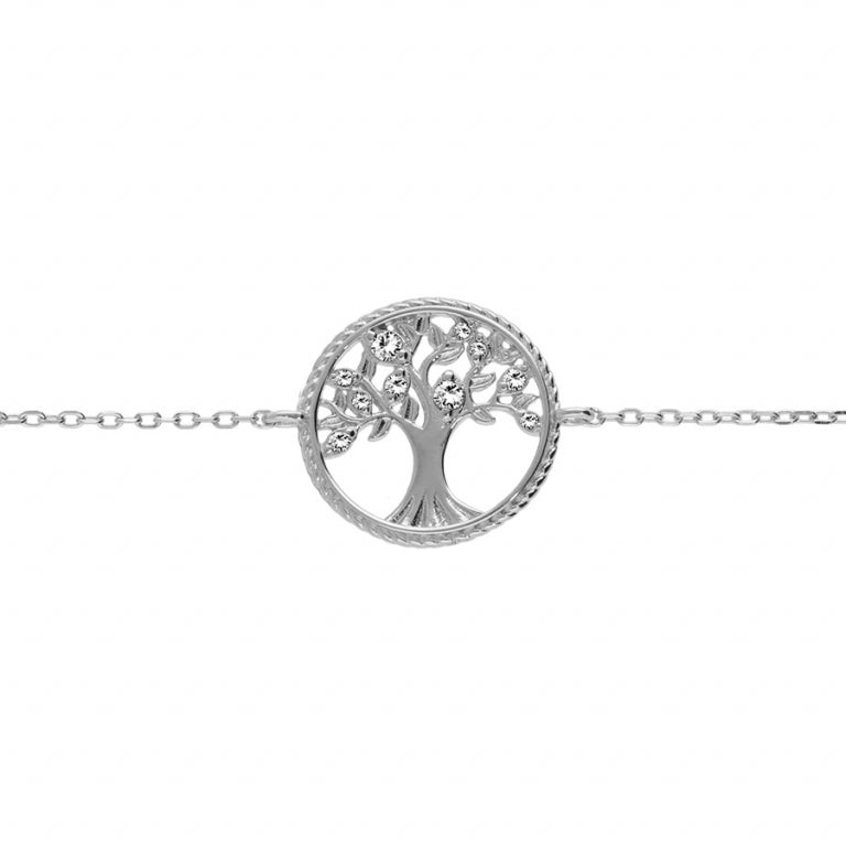 Perlen-Konturarmband – Silber | Azuline