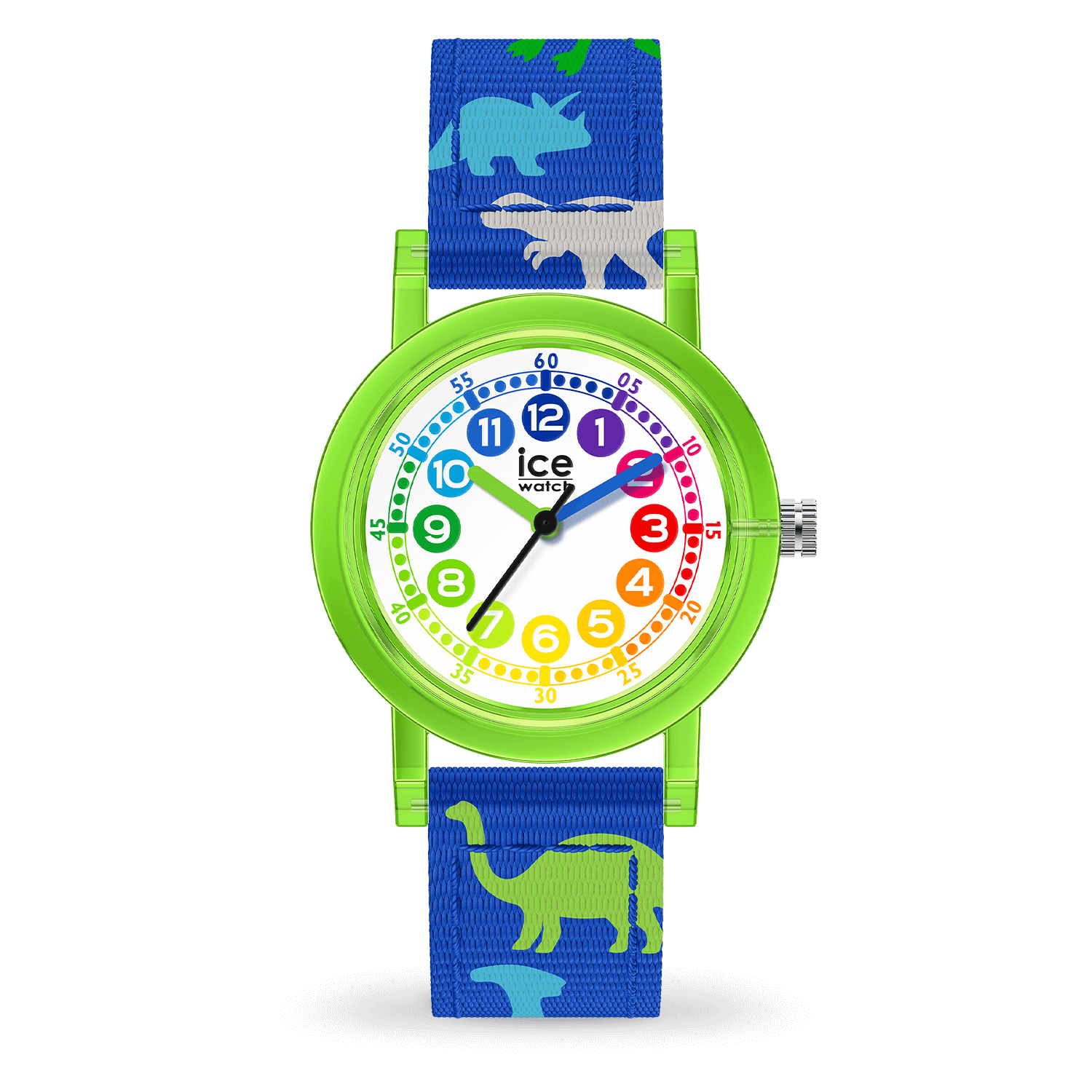 Ice-Watch LEARNING Green Dinosaur watch polyamide case nylon strap 024501