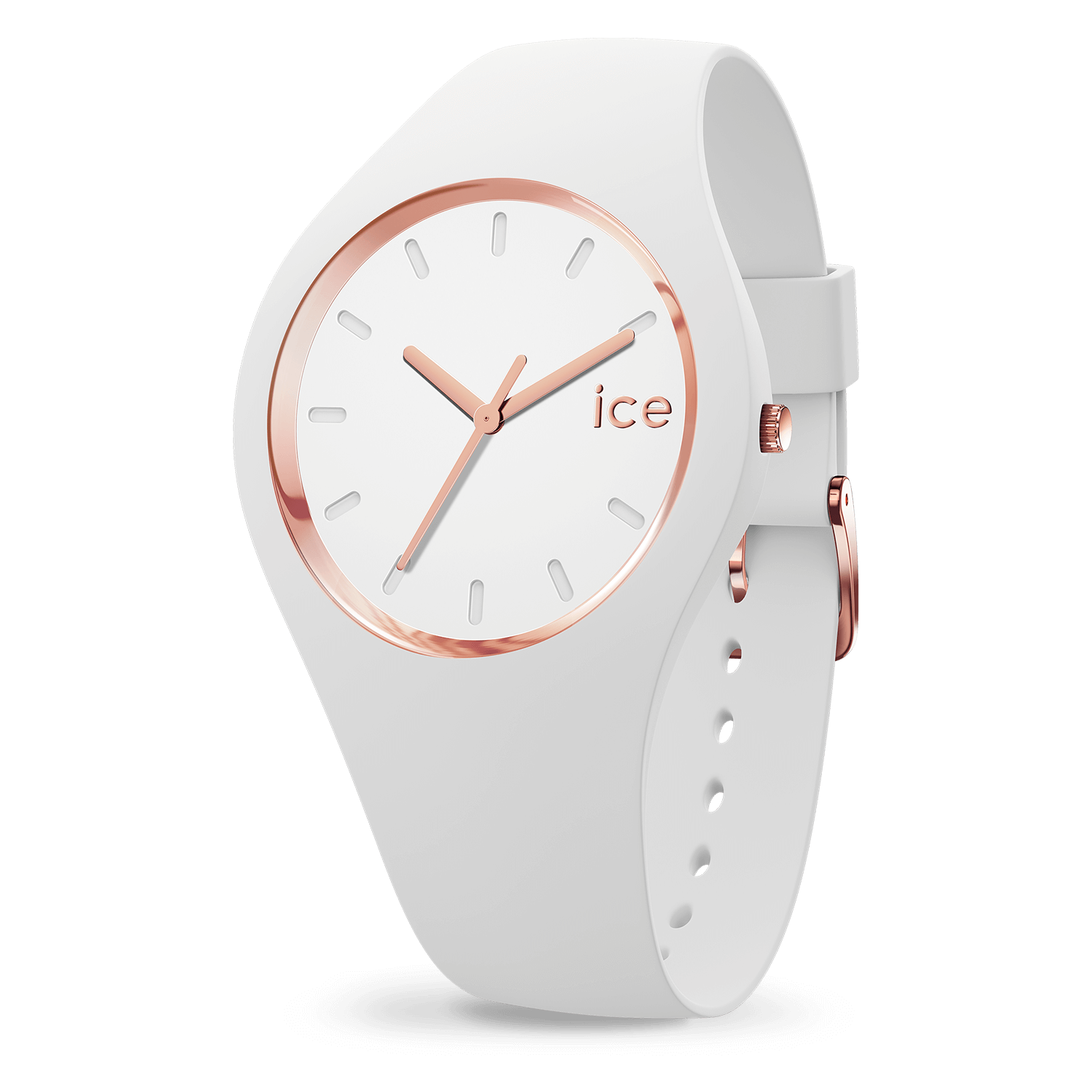 Capa de silicone Ice-Watch GLAM branco rosa dourado 024522