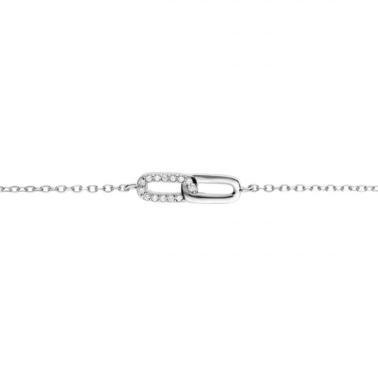 Armband met verweven rechthoeken – Zilver | Azulin