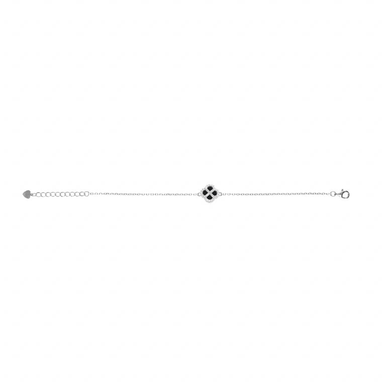 Klaver armband – zilver | Azulin-weergave 2